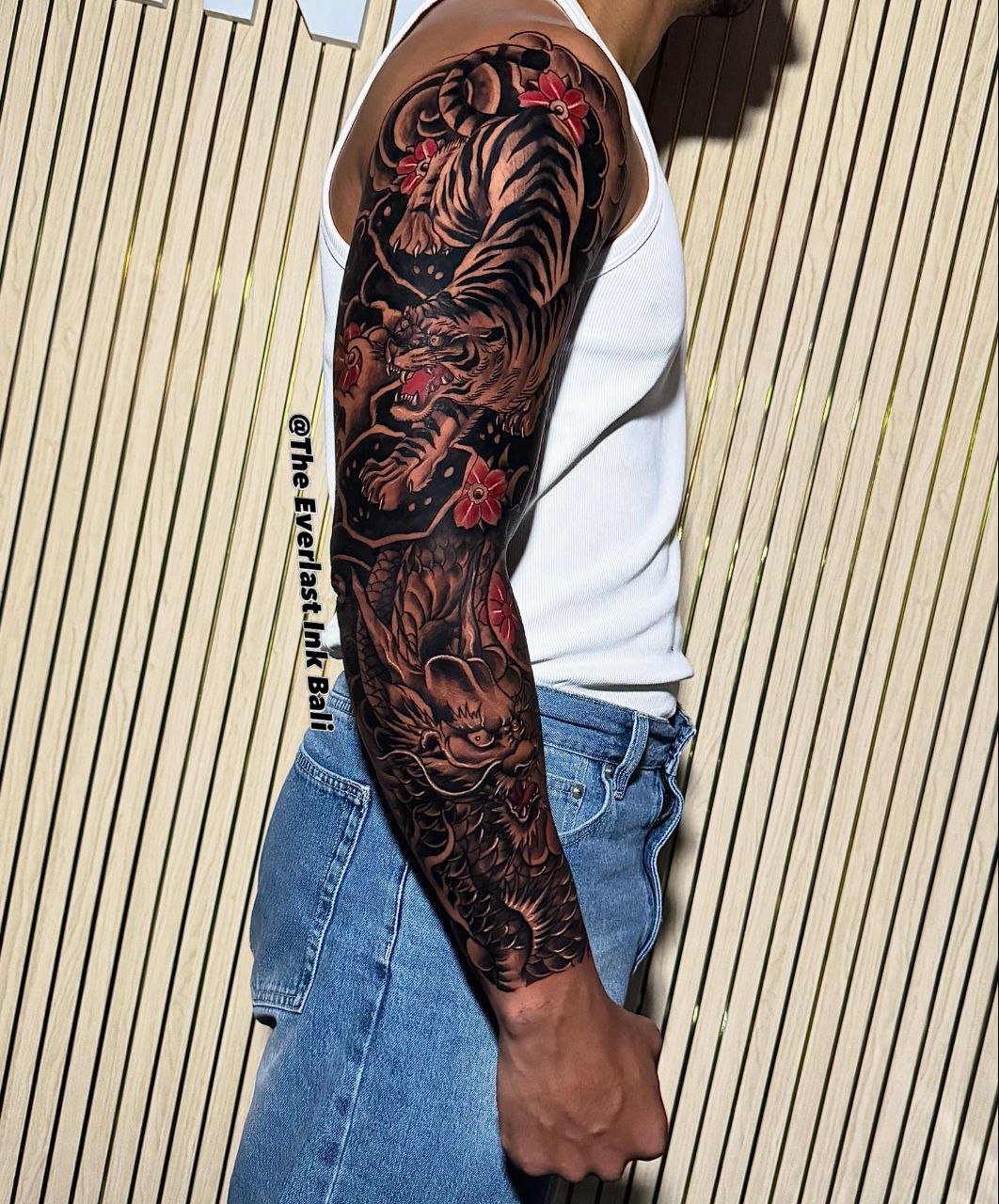 Japanese tiger tattoo