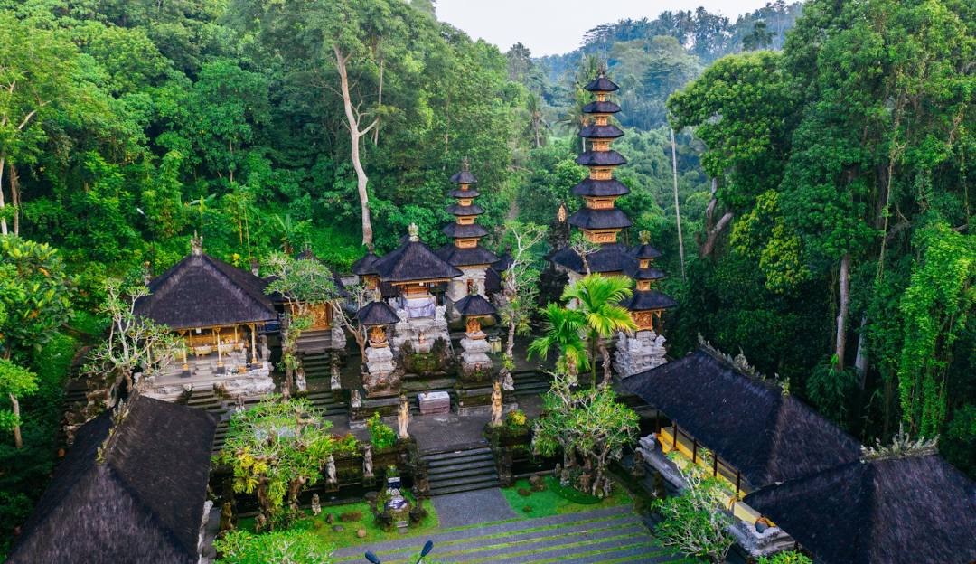 Ubud rice terraces and temples